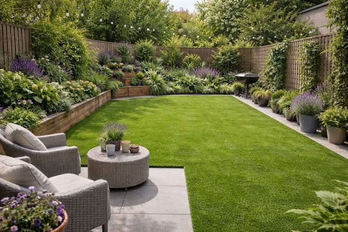 Natural Grass in Garden